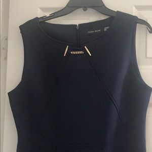 Navy Ivanka Trump sleeveless dress size 14